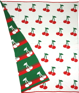 1607 STRICKDECKE CHERRY 125X160
